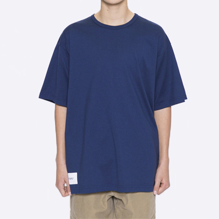 WTAPS Academy SS / Tee. Copo Letters Short-Sleeve Unisex Blue 201ATDT-CSM22