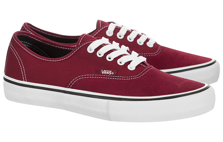 Vans Authentic Pro Casual Skateboarding Shoes Unisex Red Wine VN0A3479919