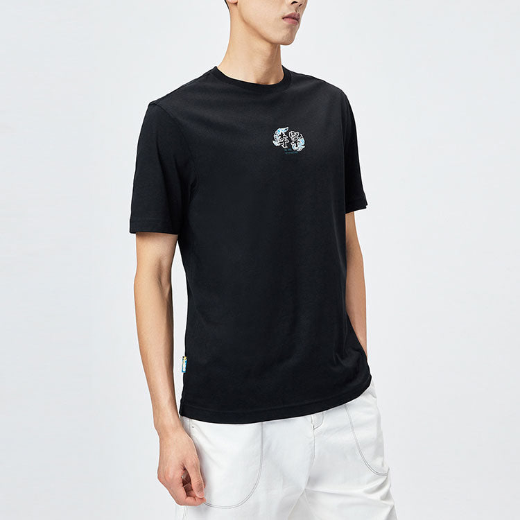 Li-Ning Small Graphic T-shirt 'Black' AHSR517-2