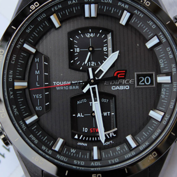 Casio Edifice Analog Watch 'Steel Black' EQW-A1110DC-1A