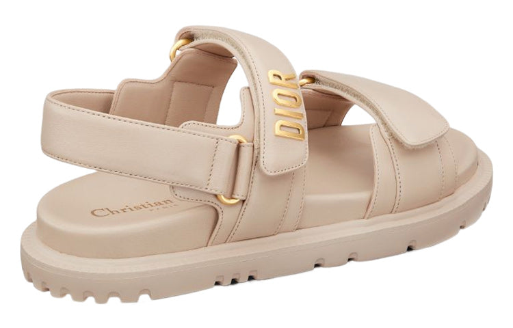 (WMNS) DIORact Sandal Powder Beige Lambskin KCQ547LAB_S51U