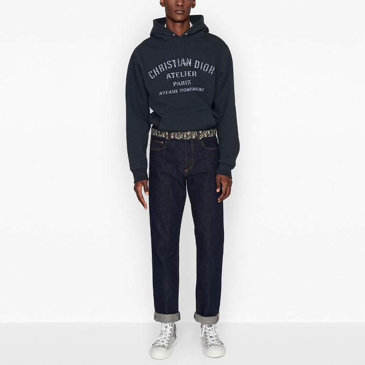Men's DIOR Casual Alphabet Navy Blue 043J646A0531-C589