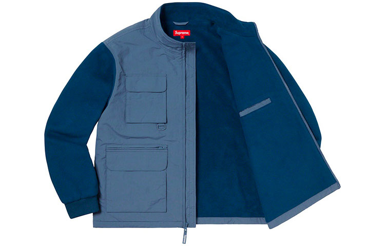Supreme Upland Fleece Jacket 'Light Blue' SUP-FW19-944