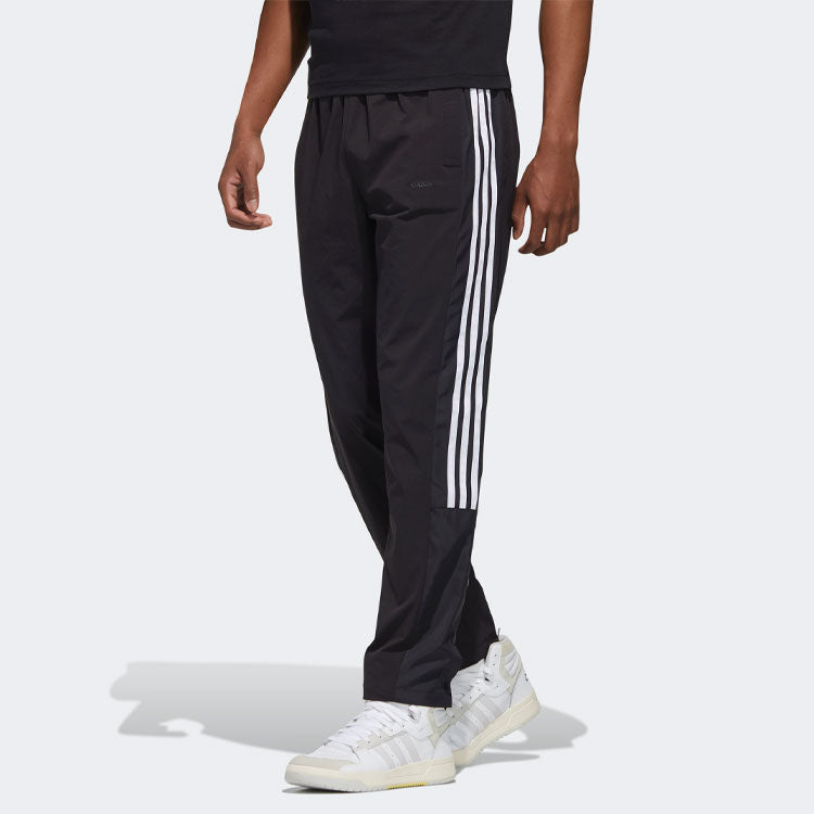 adidas neo Sports Stripe Casual Long Pants Black GJ8958