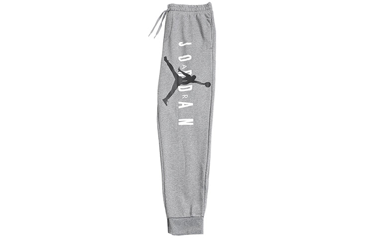 Air Jordan Knit Basketball Athleisure Casual Sports Long Pants Gray AR0032-091