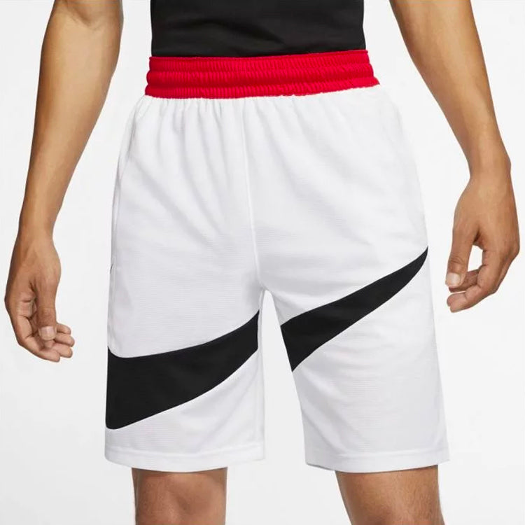Nike Large Logo Printing Sports Loose Basketball Shorts White BV9385-100