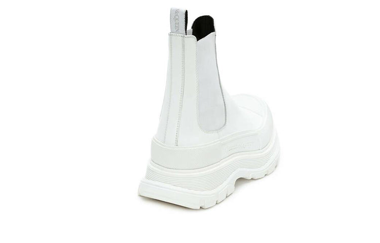 (WMNS) Alexander McQueen Tread Slick Ankle Boot 'White' 634617WHZ619071