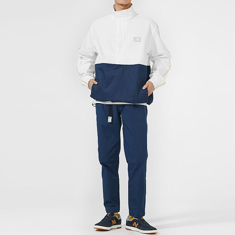 New Balance White Blue Jacket AMJ01562-NGO