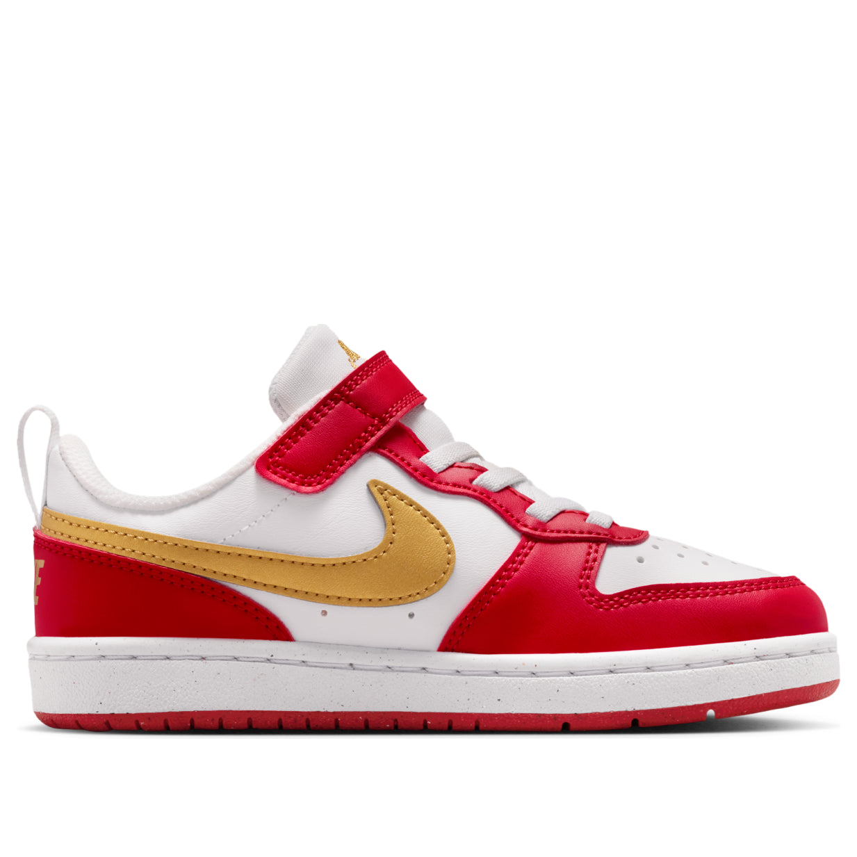 (PS) Nike Court Borough Low Recraft 'White Metallic Gold University Red' DV5457-137