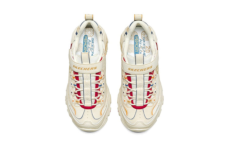 (GS) Skechers D'Lites Low Running Shoes White/Red 302520L-WMLT