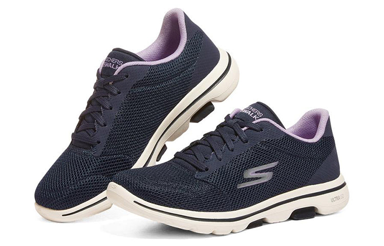 (WMNS) Skechers Go Walk 5 'Blue' 124155-NVLV