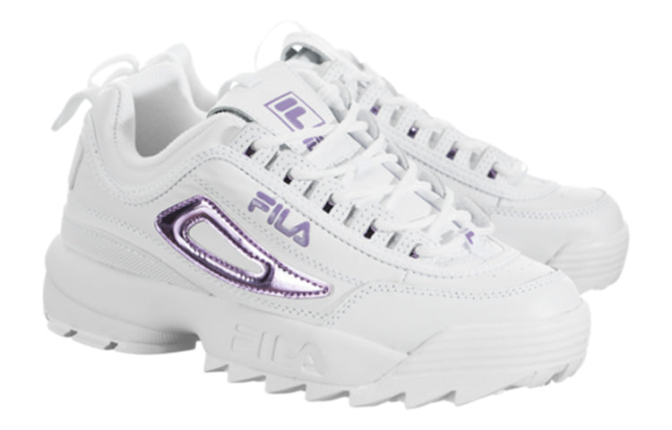 FILA Disruptor 2 Low Top Clunky Sneaker White/Purple 5FM00702_153