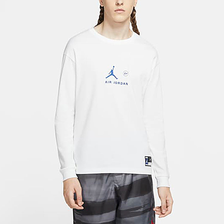 Air Jordan x Fragment Design FW Crew Neck Pullovers Street Style Collaboratio Men White DA2982-094