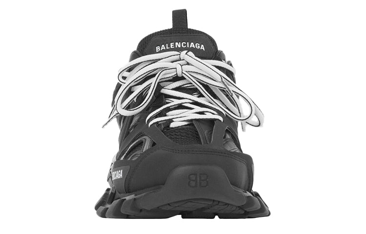 Balenciaga Track Flat Shoes Black 653814W3CP31000