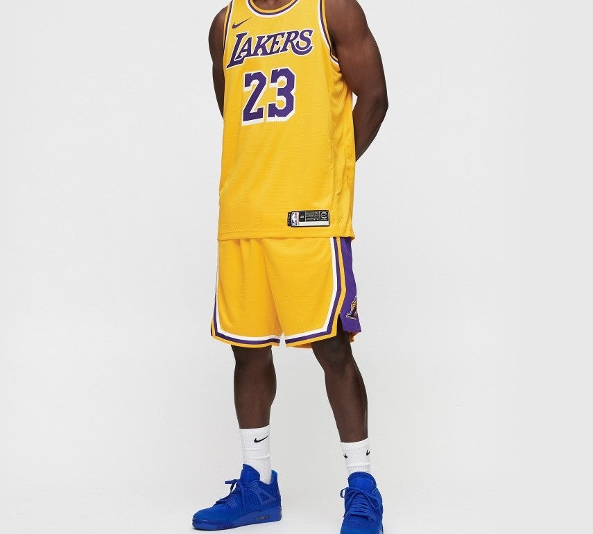 Nike LeBron James Icon Edition Swingman Los Angeles Lakers Yellow AA7099-741