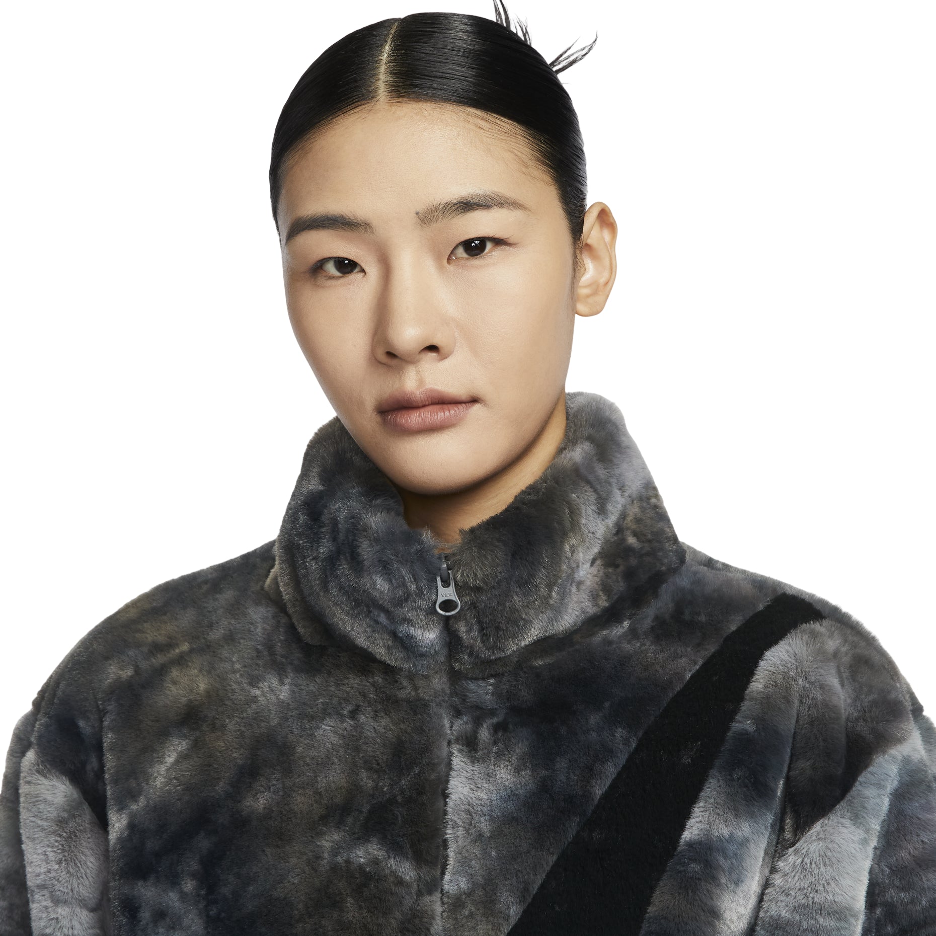(WMNS) Nike Big Swoosh Sportswear Jacket 'Black' HQ4871-010