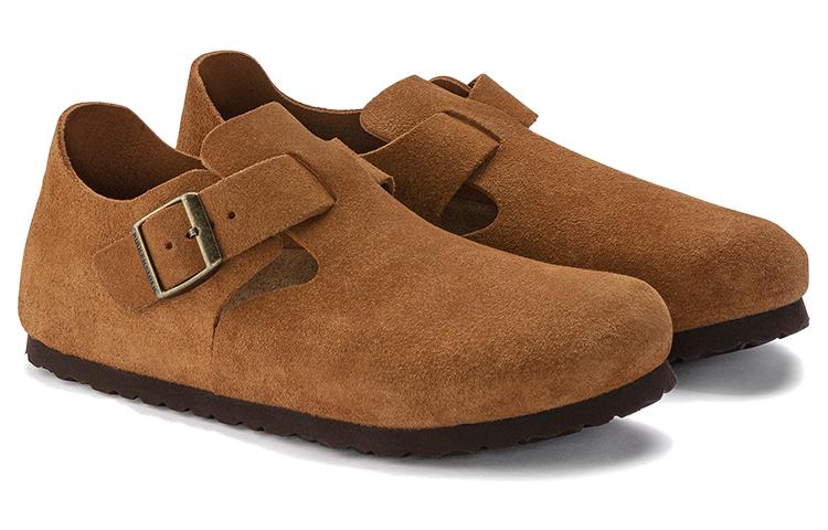 Birkenstock London Suede Leather Narrow Fit 'Mink' 1023650