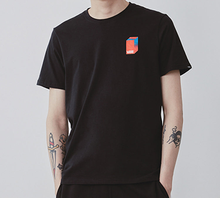 Vans OTW WESKERZHAN Multi-Color Printing Short Sleeve Couple Style Black VN0A4RAPBLK