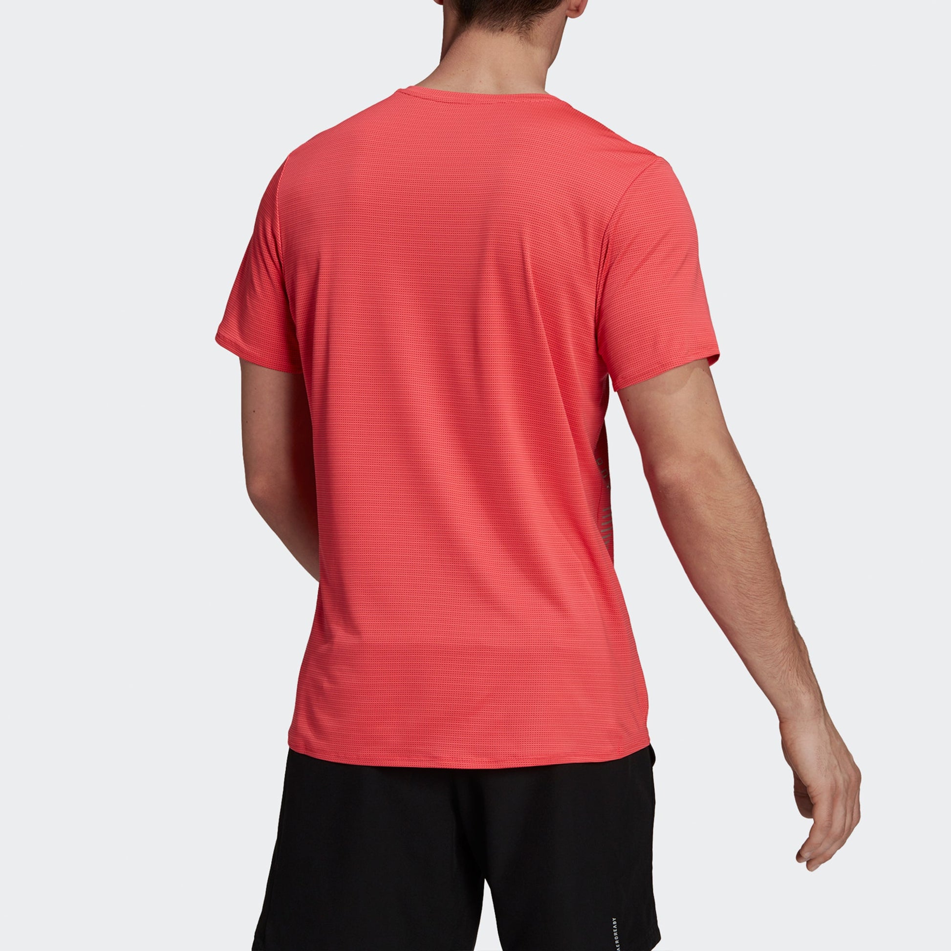 adidas Premium Tee M Running Sports Short Sleeve Pink Red Fluorescence H32560