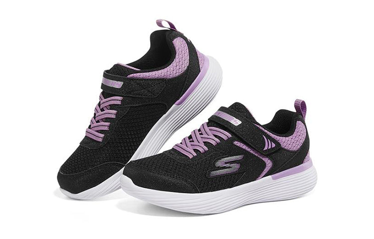 (GS) Skechers Go Run 400 V2 'Black Purple' 302537L-BKLV