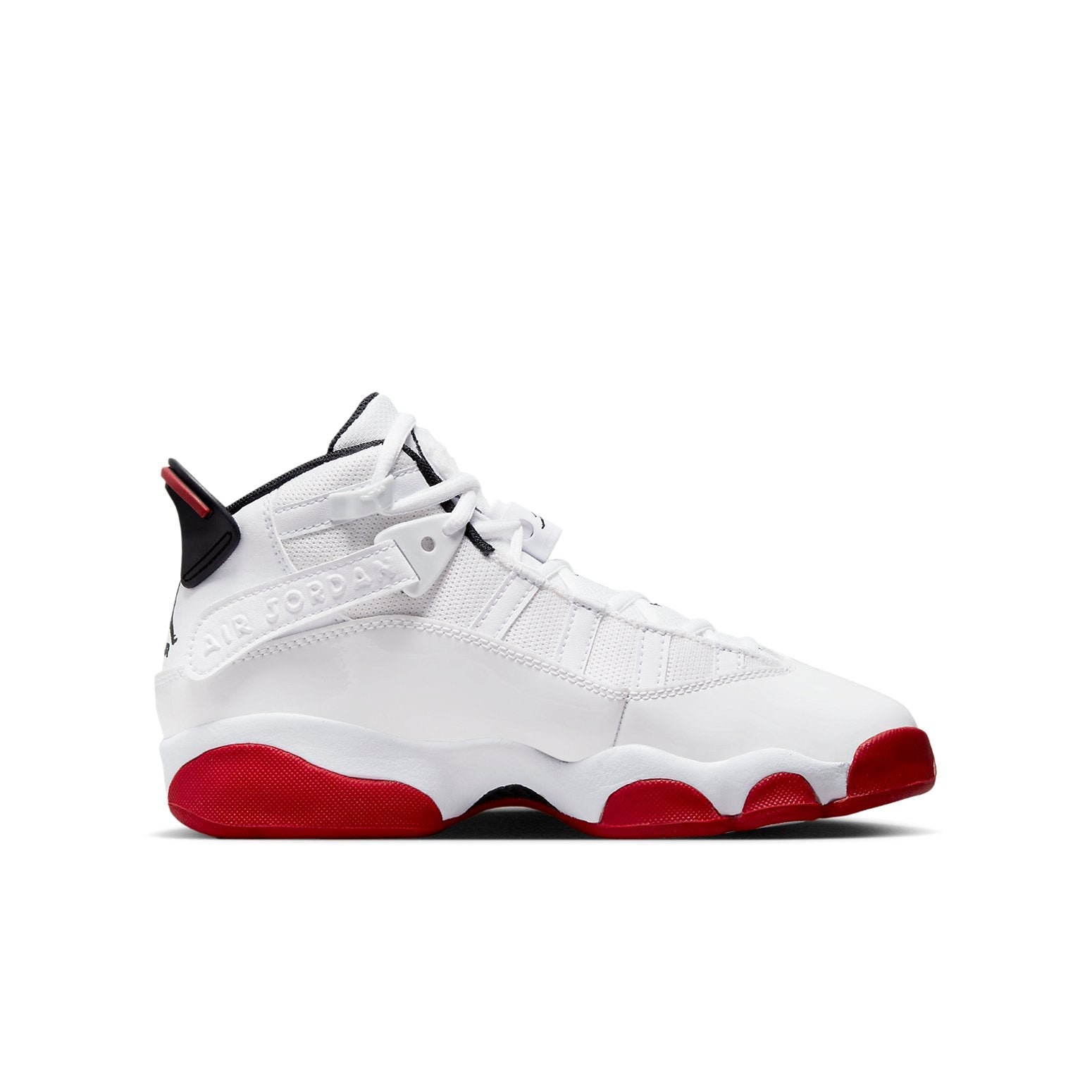 (GS) Air Jordan 6 Rings 'White University Red' 323419-160