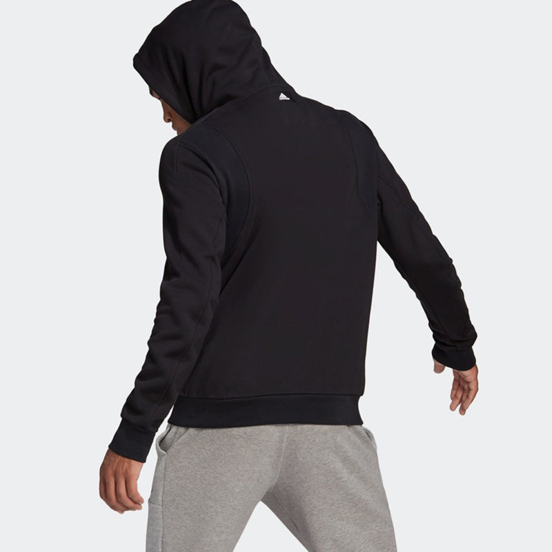 adidas M Fi Hood Casual Sports hooded Pullover Black GM6458