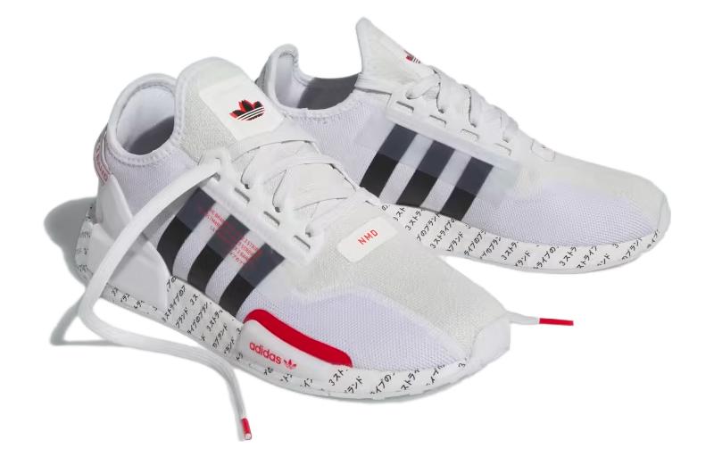 adidas NMD_R1 V2 Japanese Print 'White Red' ID2853