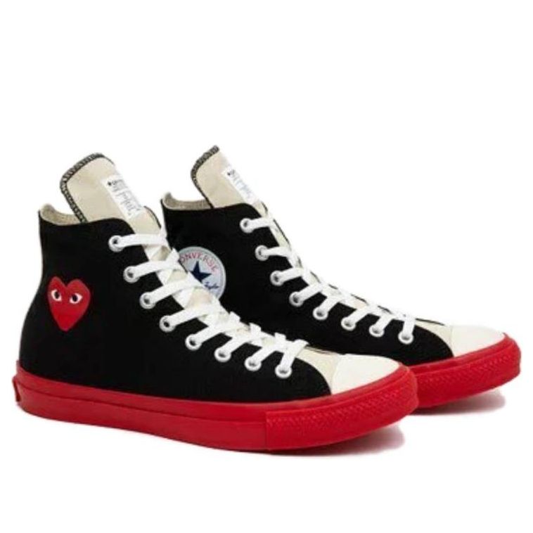 Converse x COMME des GARONS PLAY Chuck Taylor High 'Black Red' 1SD021