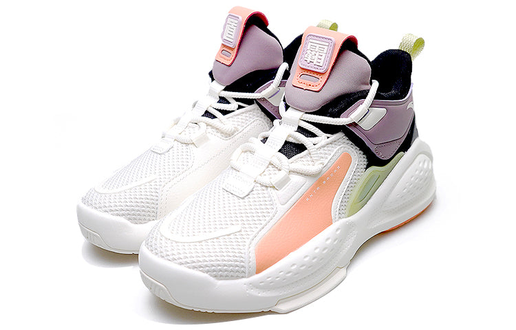 (WMNS) ANTA Shock the Game 'White Black Orange' 122048080-4