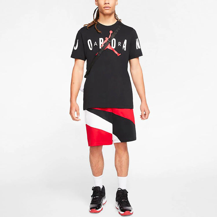 Air Jordan Men's Air Mj DNA Stretched Logo Print Black CZ1880-010