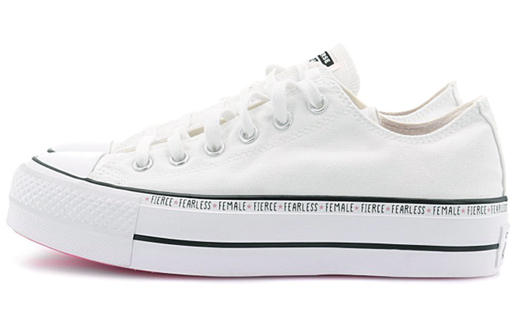 (WMNS) Converse Chuck Taylor All Star Lift Low Top White Sneakers 569263C