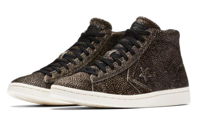(WMNS) Converse Pro Leather LP Mid 'Black White Egret' 558017C