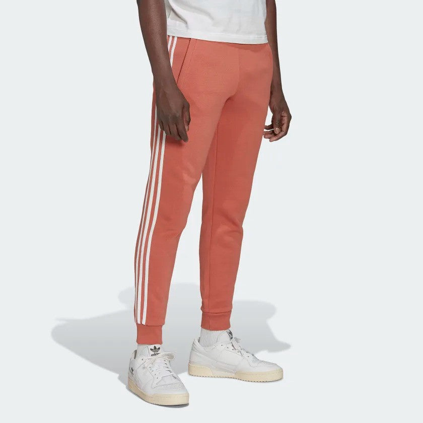 Men's adidas originals Solid Color Logo Printing Side Stripe Bundle Feet Sports Pants/Trousers/Joggers Red Brown HK7300