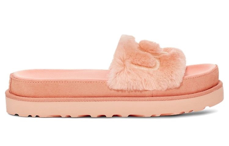 (WMNS) UGG Laton Fur Slide Pink Slippers 1111236-BYPN