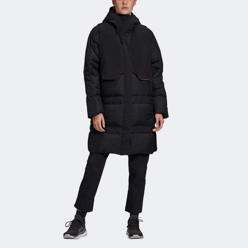 (WMNS) adidas Myshelter Cold.RDY Down Jacket Asia Sizing 'Black Orange' FR9529