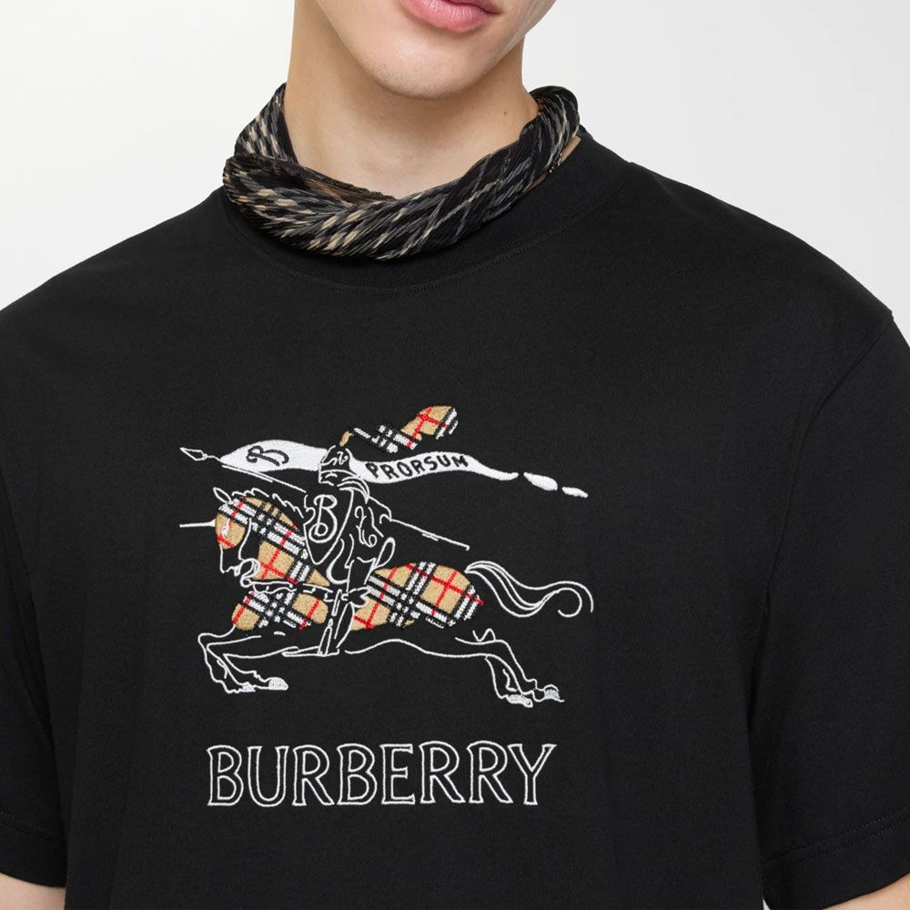 Burberry 26 EKD Sketch Cotton T-shirt 'Black' 81210331