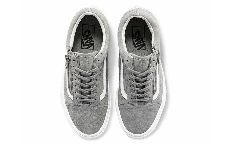 Vans Unisex Old Skool Zip Low-Top Sneakers Grey 'Gray White' VN0A3493A4F