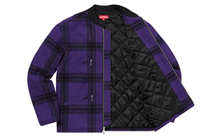 Supreme SS19 Zip Car Jacket Zipper Unisex Blue SUP-SS19-356