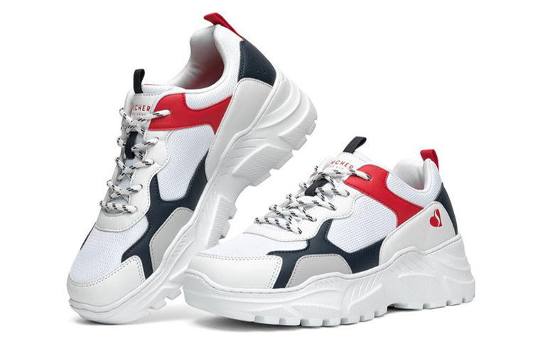 (WMNS) Skechers B-Rad Running Shoes White/Red 155056-WNVR