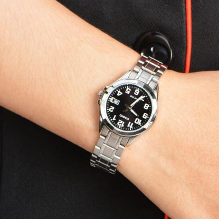 CASIO Quartz Waterproof Black Analog LTP-1308D-1BVDF