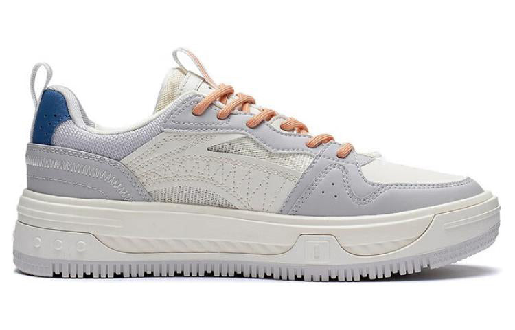 (WMNS) Li-Ning Xingchuan V2 Skate Shoes 'Grey White Orange' AGCT144-3
