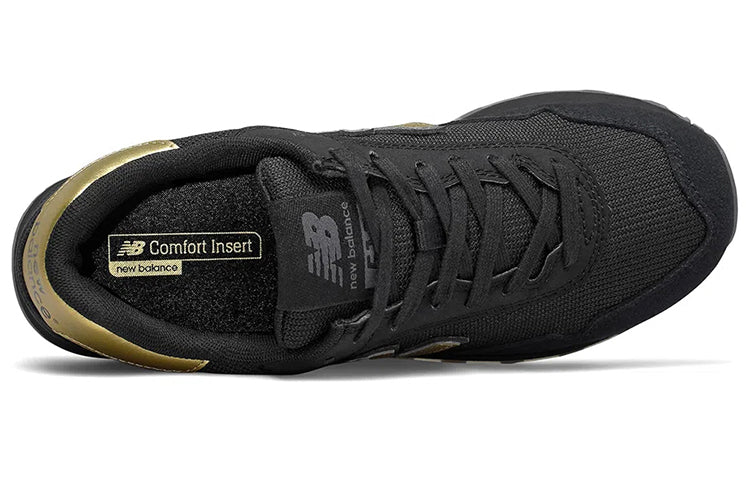 (WMNS) New Balance 515v1 'Black Metallic Gold' WL515CAA