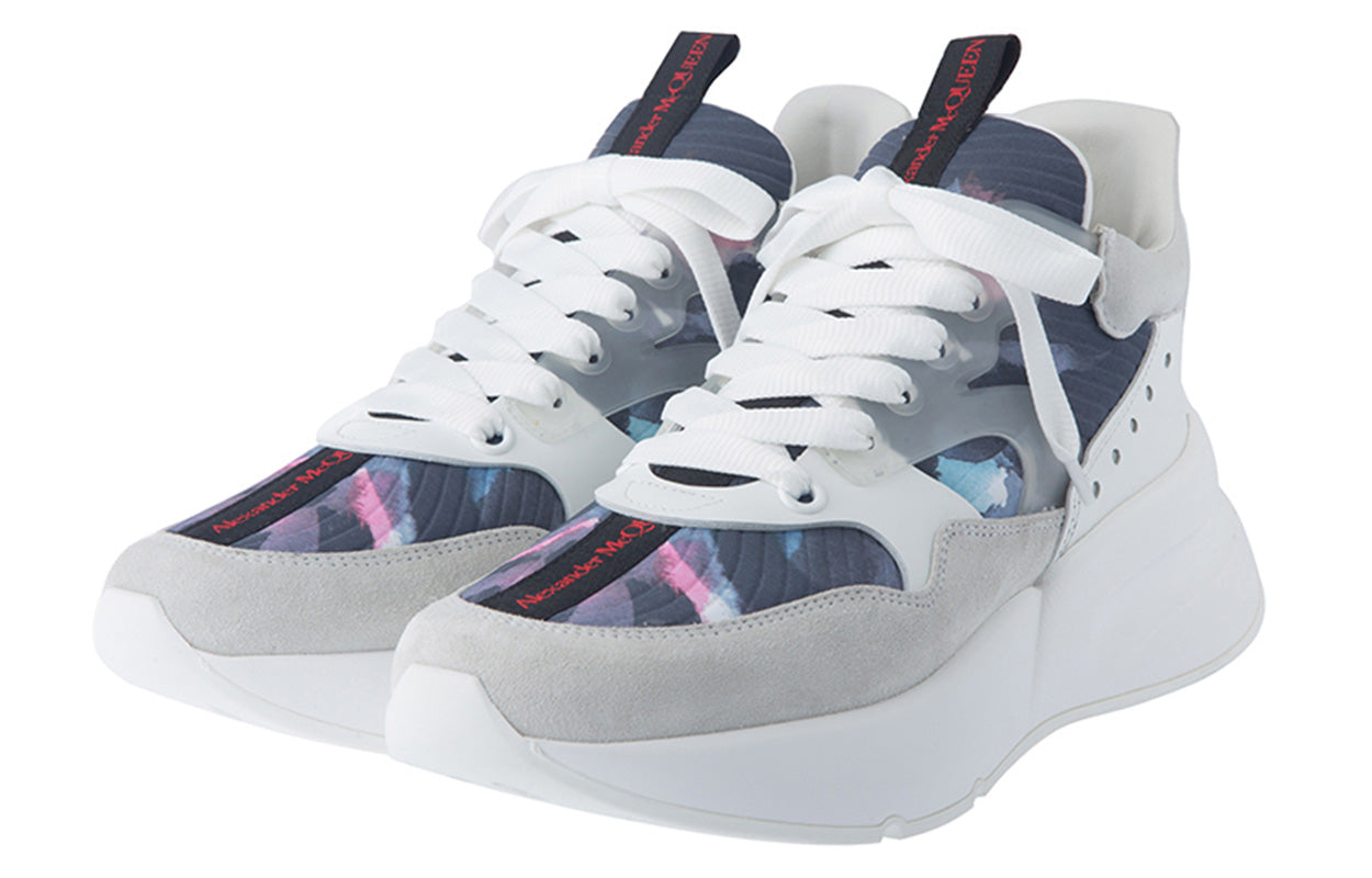 Alexander McQueen Oversized Shoes 'White Blue Multi' 610819WHXL29169