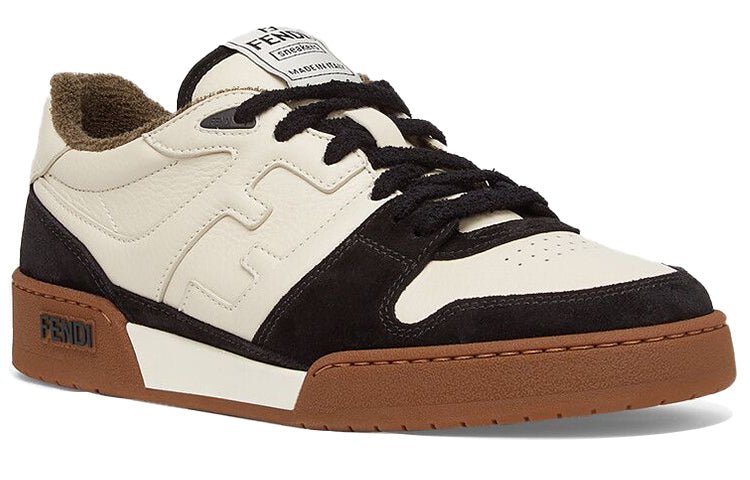 Fendi SS26 Match Low Top Suede 'Black Beige' 7E1493AHH2F1FZB