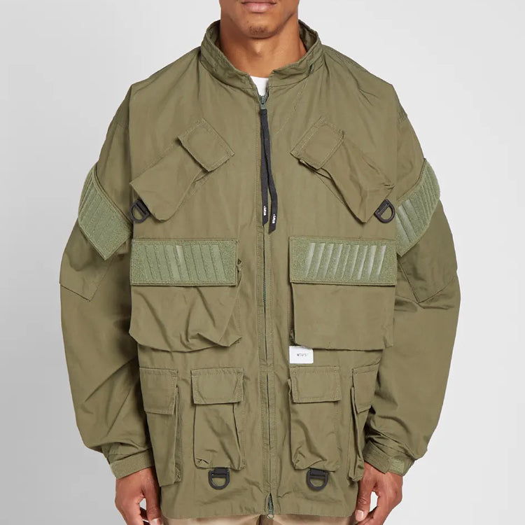 WTAPS Modular Ls 01 Cargo 8 Pocket Jacket Men Olive 192BRDT-JKM07