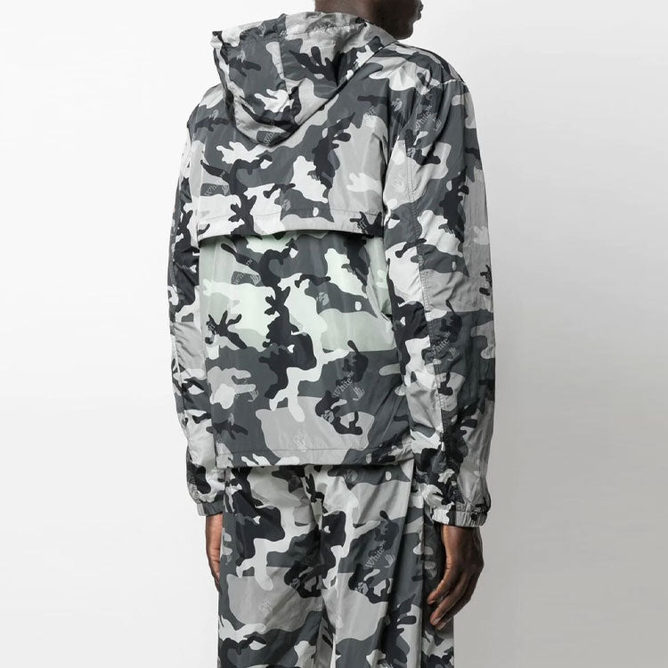 Off-White Men's SS21 Logo Camouflage Jacket Camouflage OMBD029S21FAB0010900