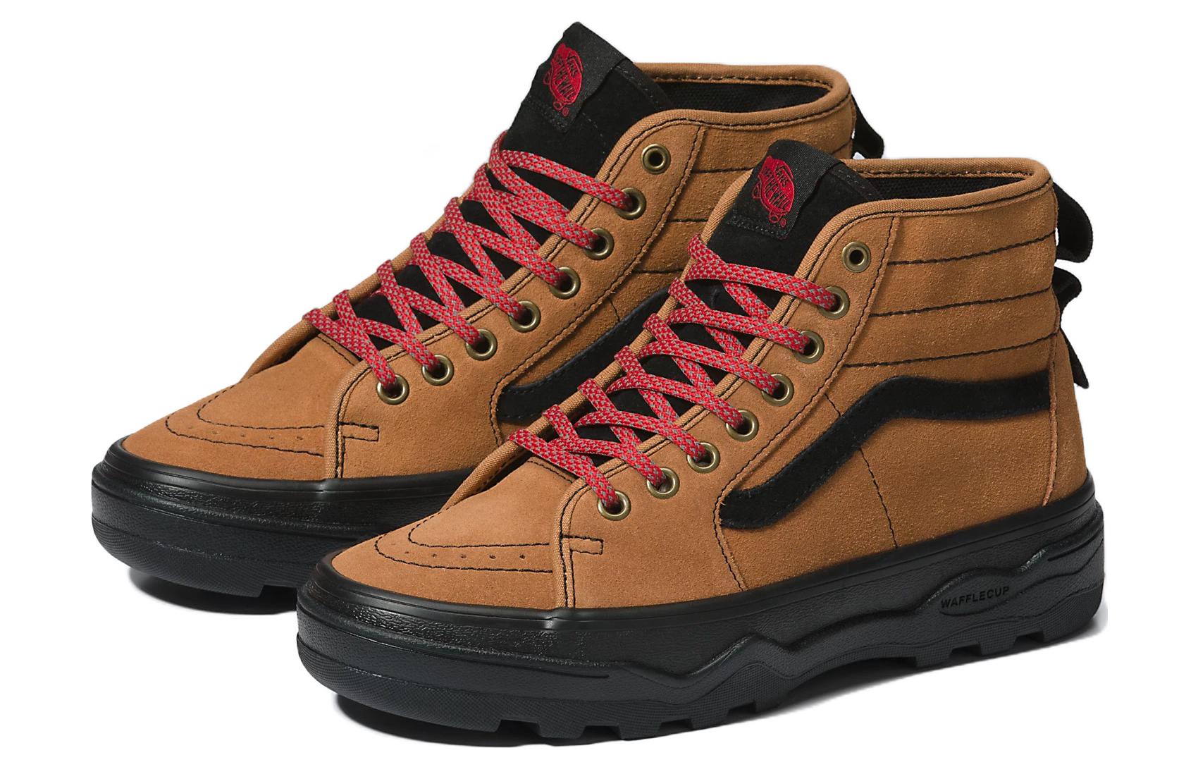 Vans SK8-HI Hiker Suede Sentry 'Brown Black Red' VN0A5KY5Y49