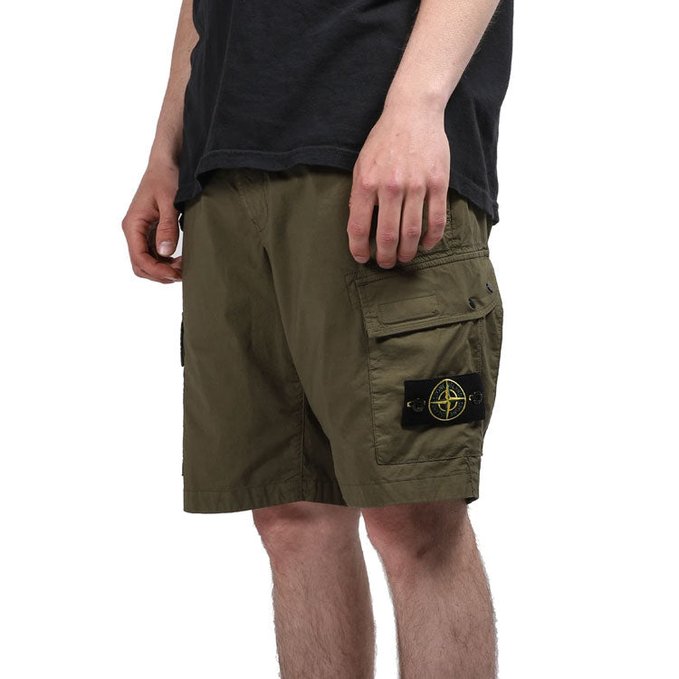 STONE ISLAND Cargo Bermuda Shorts 'Olive' 7415L0803-V0058