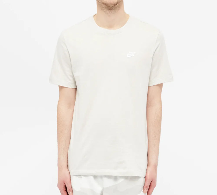 Nike White Logo Embroidered Short Sleeve Creamy White AR4997-072