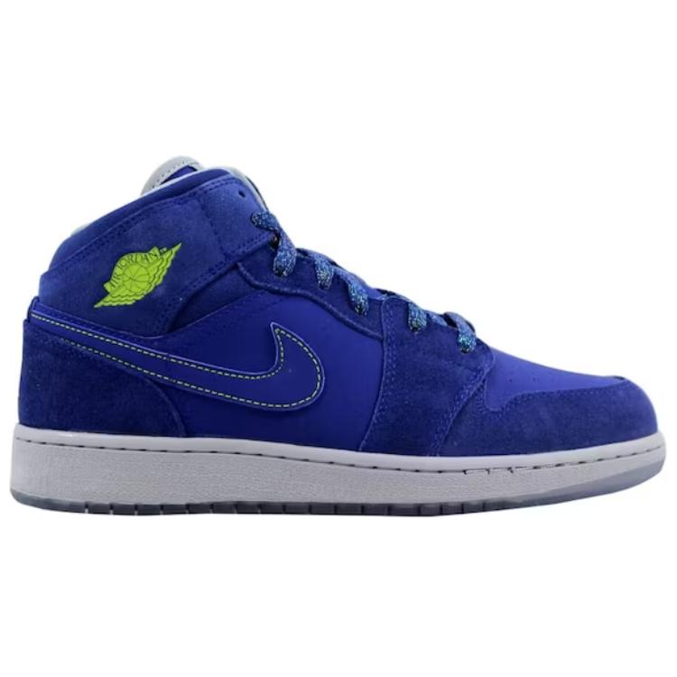 (GS) Air Jordan 1 Mid 'Deep Royal Blue' 555112-407